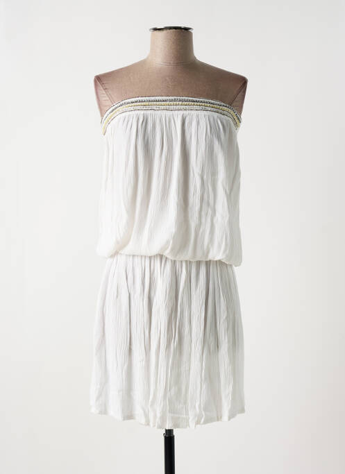 Robe de plage blanc PINK P pour femme