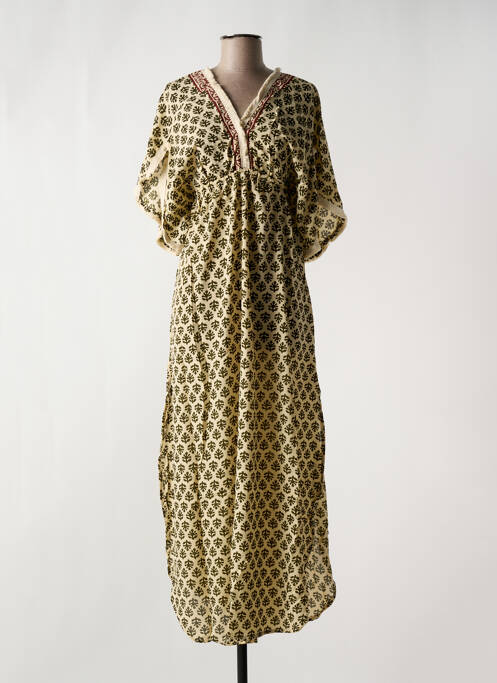 Robe longue beige PINK P pour femme