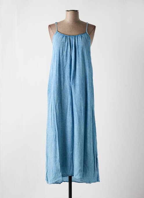 Robe longue bleu PINK P pour femme