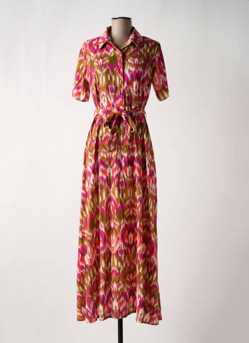 Robe longue rose RUE DES ABBESSES pour femme