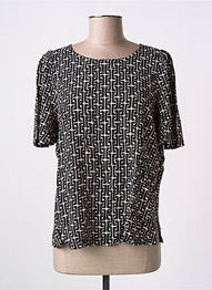 Blouse imprimé fantaisie manches courtes noir KING LOUIE femme