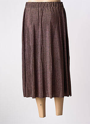 Jupe mi-longue stretch marron MOLLY BRACKEN femme