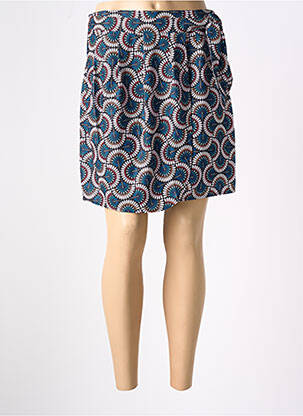 Jupe courte coupe droite bleu MOLLY BRACKEN femme