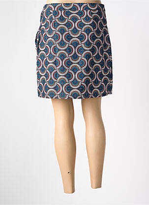 Jupe courte coupe droite bleu MOLLY BRACKEN femme