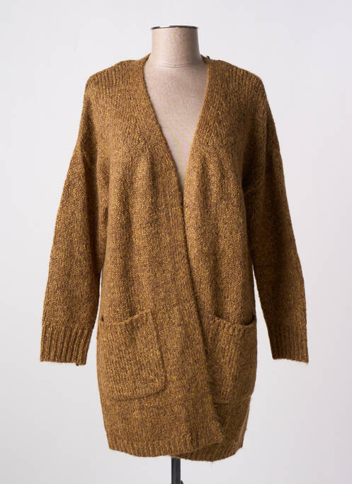 Gilet manches longues marron LES P'TITES BOMBES pour femme
