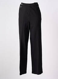 Pantalon flare stretch taille haute noir KING LOUIE femme