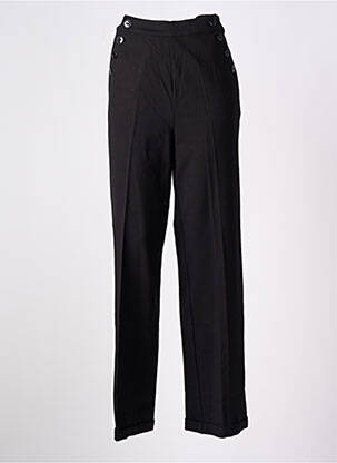 Pantalon flare stretch taille haute noir KING LOUIE femme