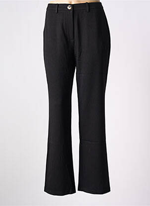 Pantalon flare stretch taille haute noir MOLLY BRACKEN femme