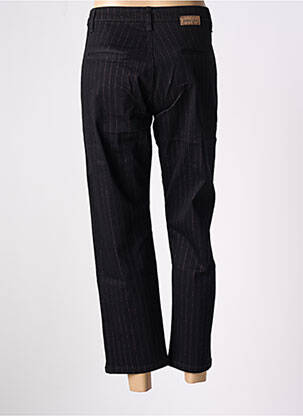 Pantalon chino tissage popeline taille normale noir PAKO LITTO femme