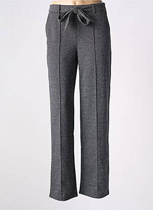 Pantalon droit stretch taille normale gris B.YOUNG femme