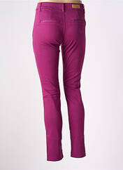 Pantalon chino violet HAPPY pour femme seconde vue