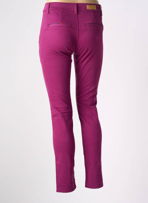 Pantalon chino violet HAPPY pour femme