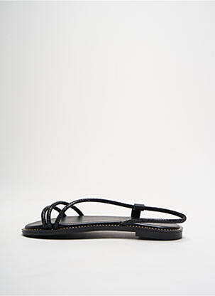 Sandales/nu pieds chiquet talon plat jusqu'à 3cm noir GIRLHOOD femme