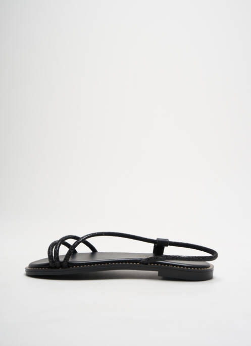 Sandales/nu pieds chiquet talon plat jusqu'à 3cm noir GIRLHOOD femme