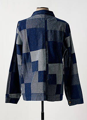 Veste casual fermeture boutonnée sur le devant bleu LE MONT ST MICHEL homme