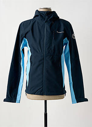 Coupe-vent poches a capuche bleu KNOWLEDGE COTTON APPAREL homme