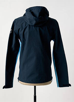Coupe-vent poches a capuche bleu KNOWLEDGE COTTON APPAREL homme