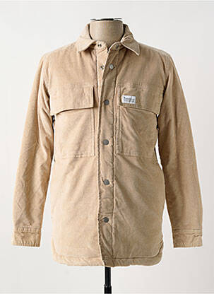 Veste casual poches beige KNOWLEDGE COTTON APPAREL homme