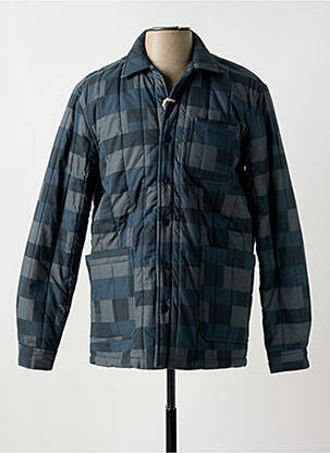 Veste casual coupe droite bleu KESTIN homme