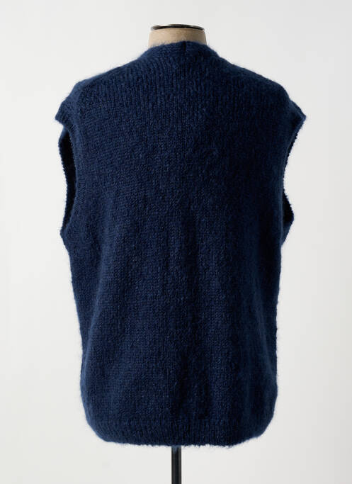 Gilet sans manche poches bleu NUDIE JEANS CO homme