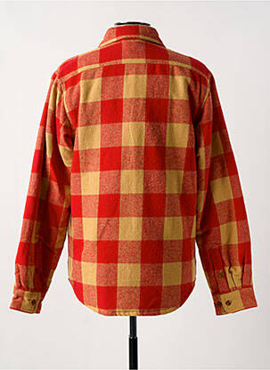 Veste casual fermeture boutonnée sur le devant rouge NUDIE JEANS CO homme