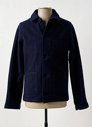 Veste casual fermeture boutonnée sur le devant bleu LA PAZ homme