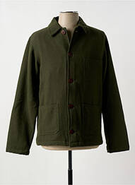 Veste casual fermeture boutonnée sur le devant vert LA PAZ homme