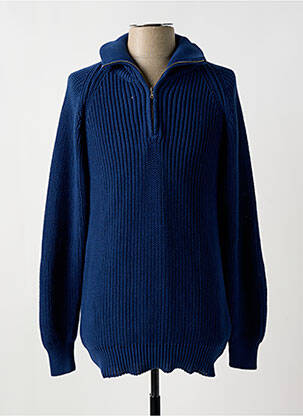 Pull stretch manches longues bleu HOWLIN homme