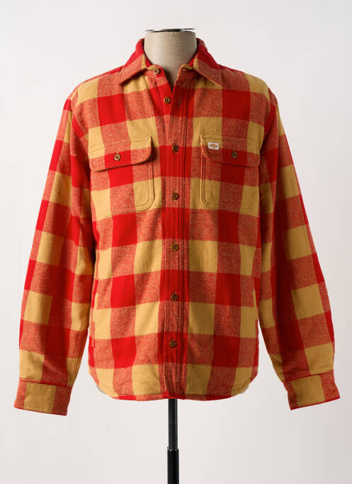 Veste casual fermeture boutonnée sur le devant rouge NUDIE JEANS CO homme