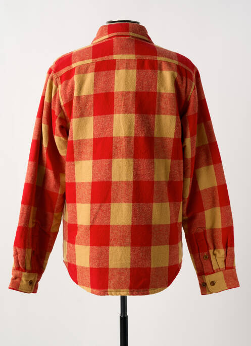 Veste casual fermeture boutonnée sur le devant rouge NUDIE JEANS CO homme