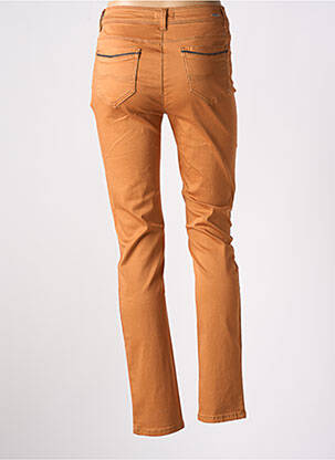 Jeans coupe slim stretch taille normale orange DIANE LAURY femme