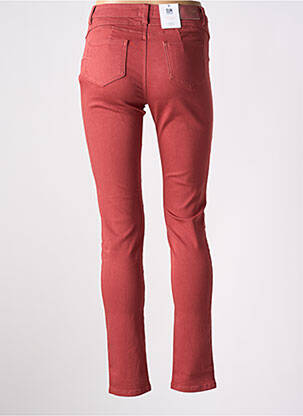 Jeans coupe slim stretch taille normale rouge C'EST BEAU LA VIE femme