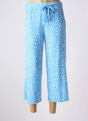 Pantalon 7/8 stretch taille normale bleu MARBLE femme