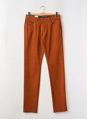 Jeans coupe slim orange LUIGI MORINI pour homme