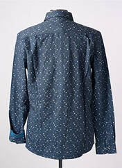 Chemise manches longues bleu DELAHAYE pour homme seconde vue