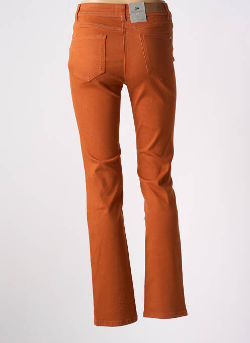 Jeans coupe droite orange DIANE LAURY pour femme