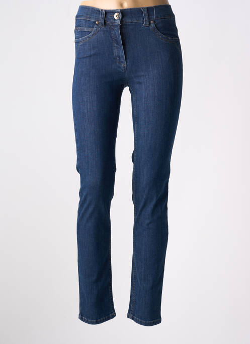 Jeans coupe slim bleu ANNA MONTANA pour femme