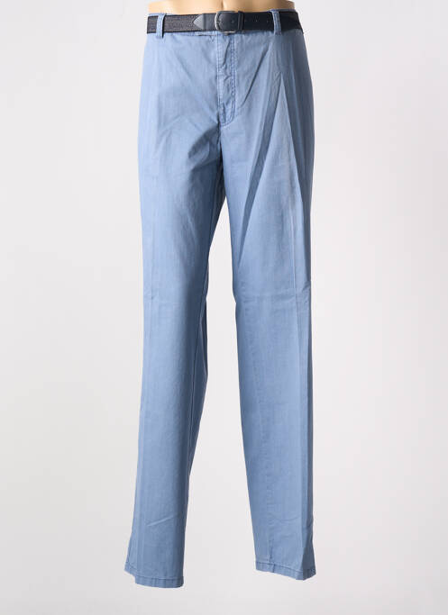 Pantalon chino bleu LUIGI MORINI pour homme