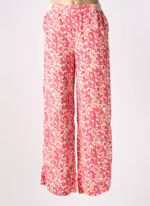 Pantalon large rose JULIE GUERLANDE pour femme