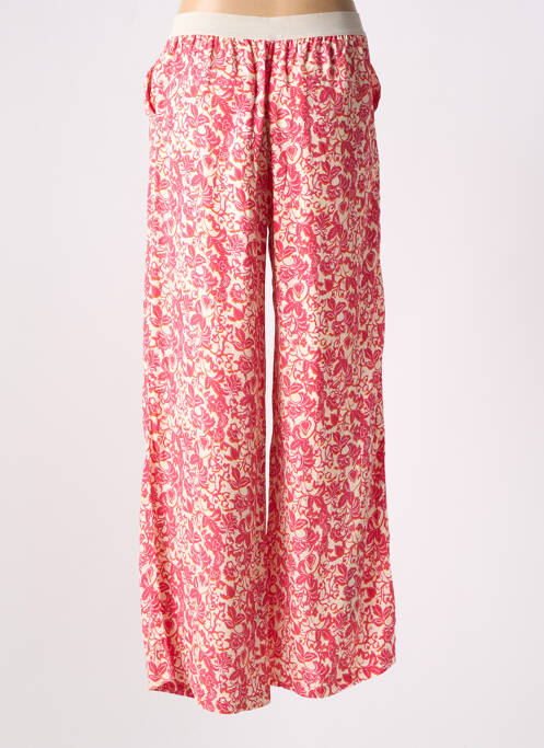 Pantalon large rose JULIE GUERLANDE pour femme