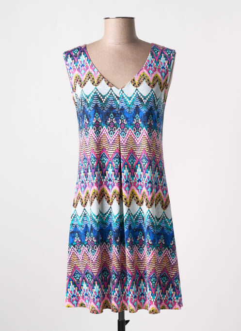 Robe courte bleu CANAT pour femme