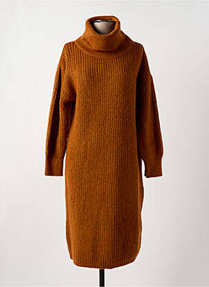 Robe pull stretch manches longues orange LOLA ESPELETA femme