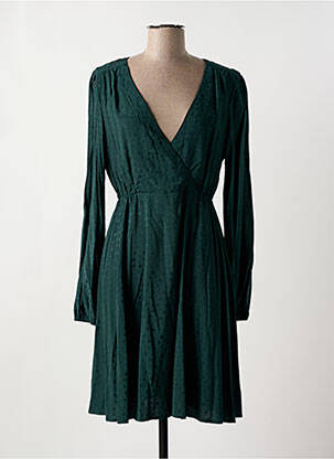Robe mi-longue manches longues manches longues vert LOLA ESPELETA femme