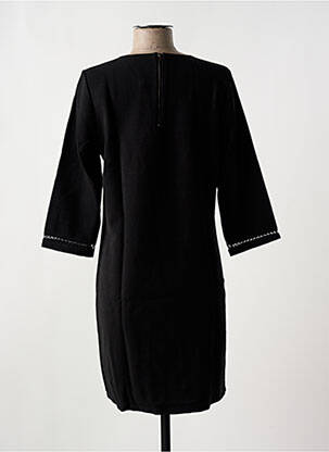 Robe courte manches 3/4 manches 3/4 noir AN' GE femme