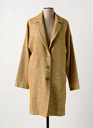 Manteau long coupe cintrée sans capuche vert LE PETIT BAIGNEUR femme