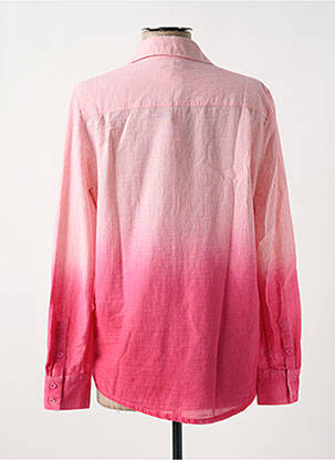 Chemisier coupe cintrée manches longues rose KANOPE femme
