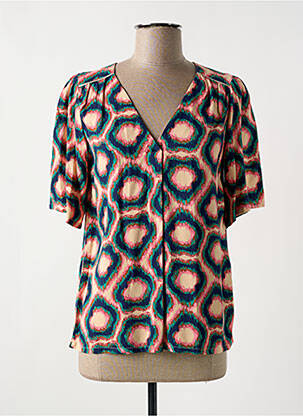 Blouse imprimé fantaisie manches courtes rose LOLA ESPELETA femme