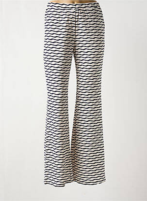 Pantalon flare stretch taille normale bleu YERSE femme