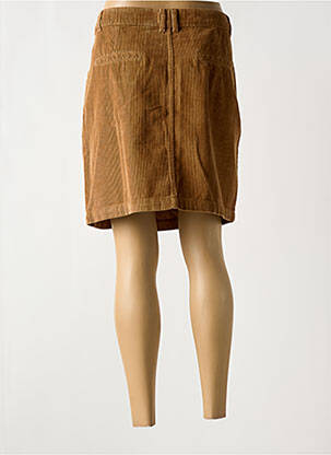 Jupe courte poches marron LOLA ESPELETA femme