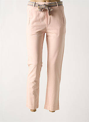 Pantalon 7/8 taille haute taille haute rose YERSE femme